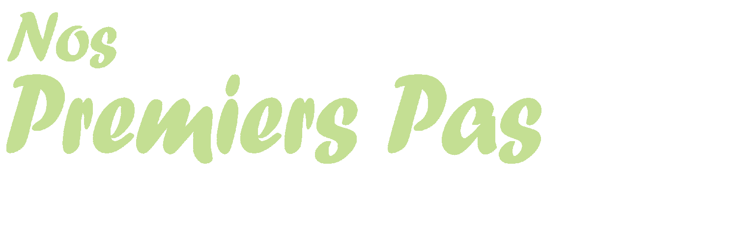 Nos premiers pas
