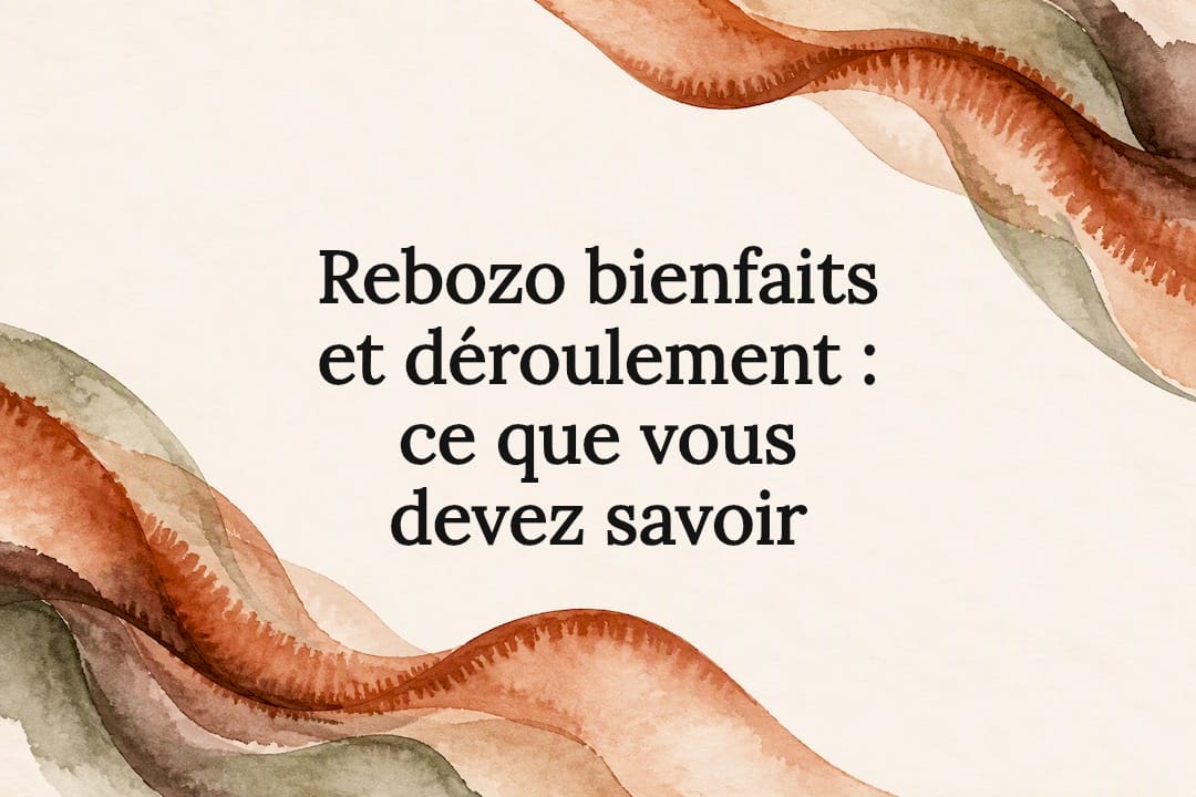 Carte avec motifs de rubans aquarellés