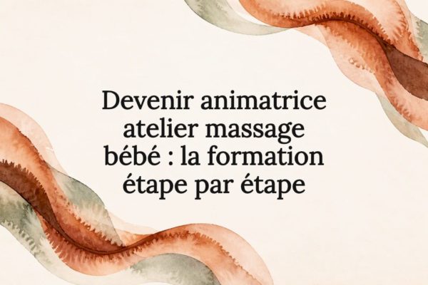 Carte titre illustrée avec des bandes d'aquarelle fluides